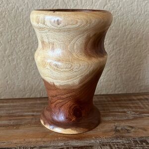 Hand Turned Mini Wood Vase